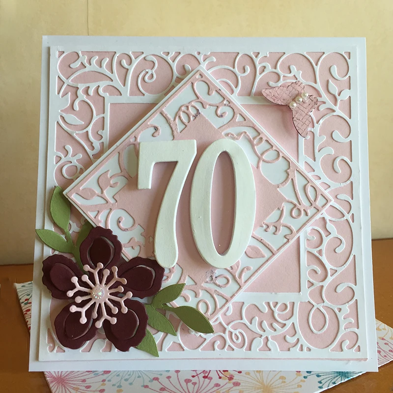 Square frame Metal Cutting Dies Scrapbooking Craft cut for Diy Card Making Album Art Paper Embossing | Дом и сад