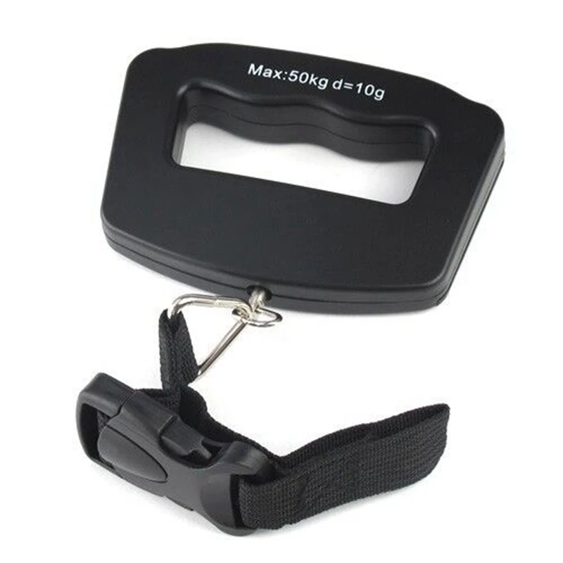 Портативные электронные весы для багажа с ЖК дисплеем 50 кг 10 г|hanging scale|portable