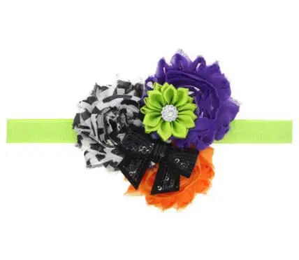free shipping Baby Child Hair Accessories Pearl Rose chiffon shabby Flower Headwear Stretchy Band Headband | Тематическая одежда и