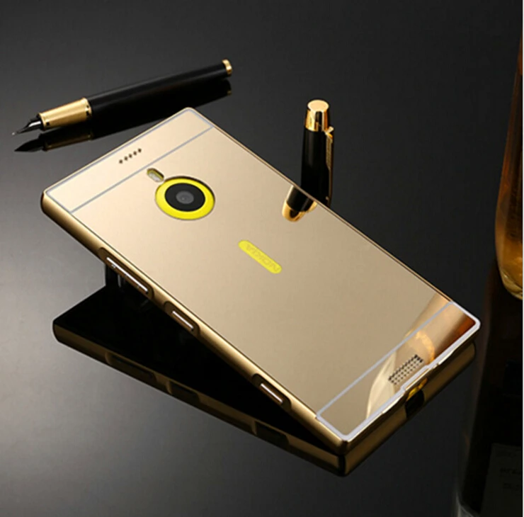 Зеркальный чехол для Nokia Lumia 535 640 640XL 630 635 Роскошная алюминиевая акриловая