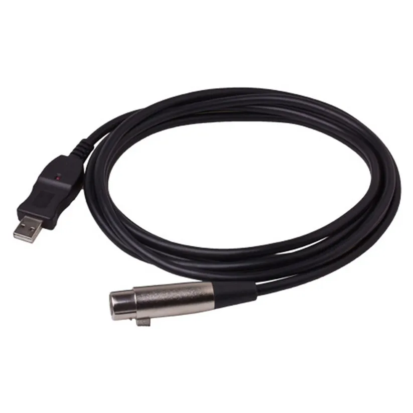 Mosunx кабели 3 м USB микрофон Mic Link кабель адаптер мужской XLR Женский для ПК ноутбука MAC
