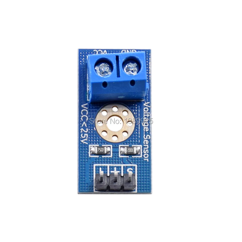 10pcs/lot Voltage Sensor 10pcs for Arduino DC Raspberry Pi Amplifier Digital Current DC0-25V with Code FZ0430 | Электронные