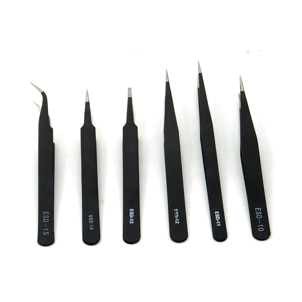 Новый 6 шт./компл. антистатические пинцеты анатомическая Хирургическое и