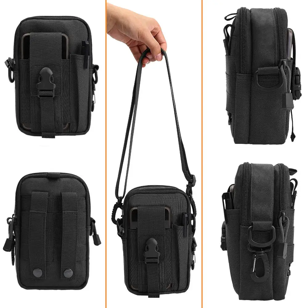 Тактическая Сумка Molle EDC для мужчин, поясная сумка на пояс, Универсальный гаджет, инструмент-органайзер, карман с держателем для мобильного телефона, для улицы