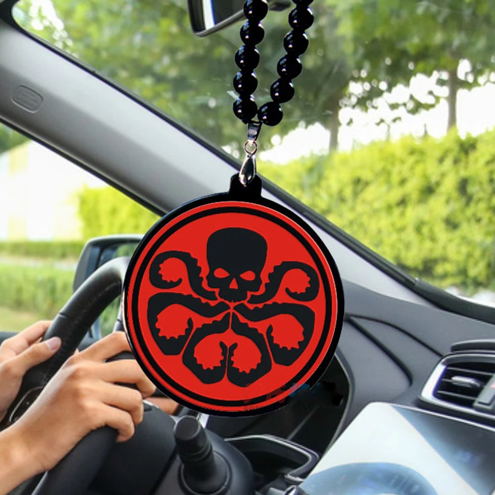 

Автомобильный орнамент подвеска гениальный хип-хоп акриловый авто зеркало заднего вида отделка Аксессуары Ожерелье подвесное модное укра...