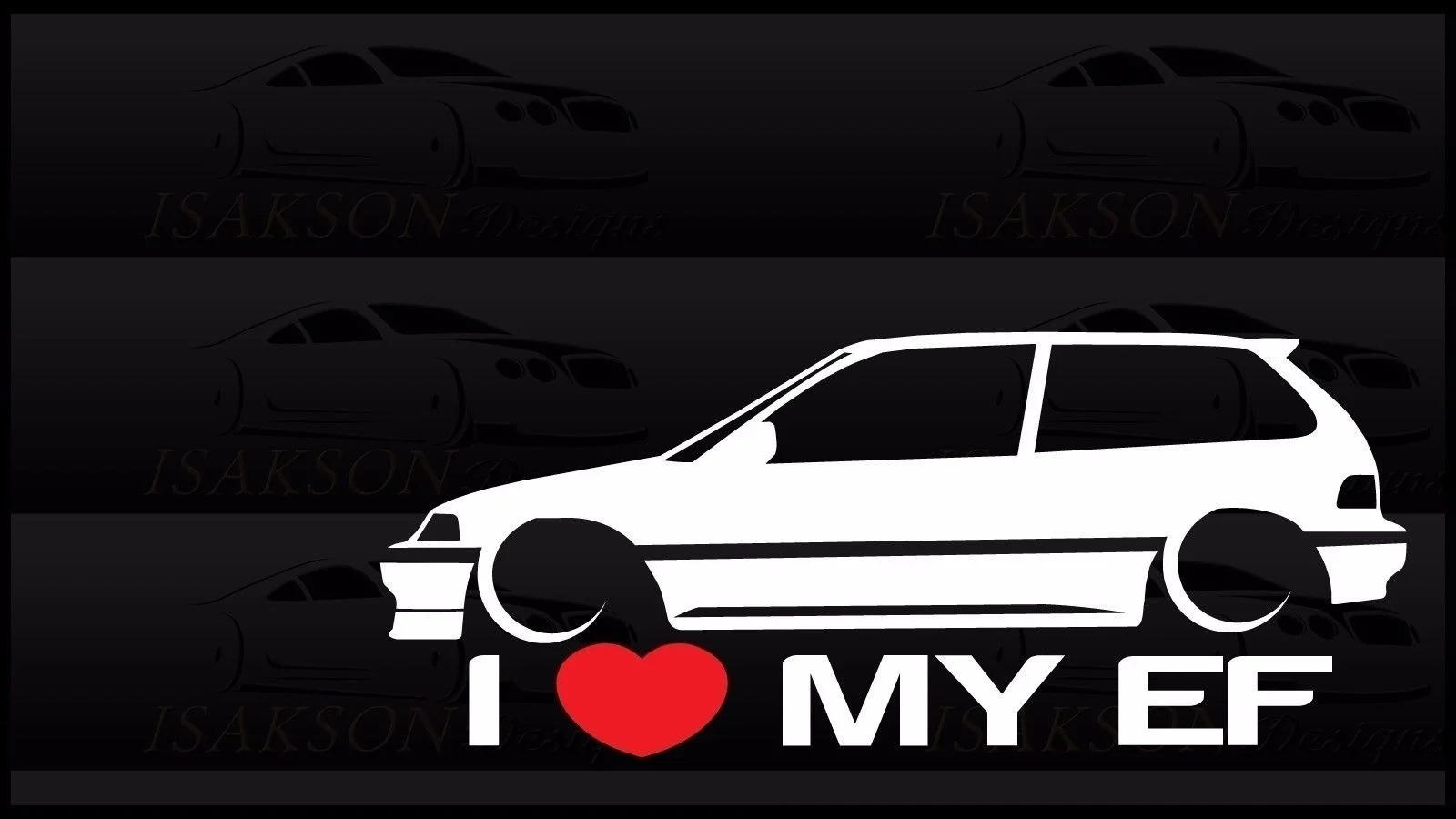 

1Pair/2Pcs I Heart My window Sticker Love Slammed Low JDM Civic Hatch Sedan 15cm
