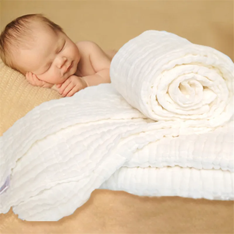 105*105 см Ребенка 100% Хлопок Банные Полотенца 2016 Младенческой Новорожденных 12 Слоя