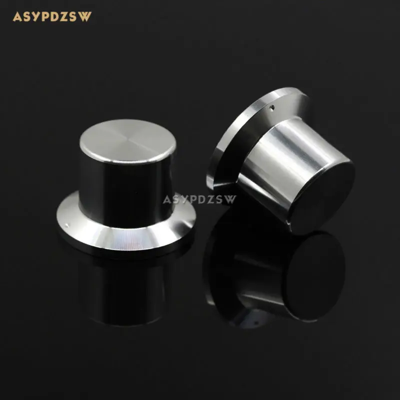 

1 PCS Classic bright silver aluminum amplifier knob Potentiometer knob 38*26*26