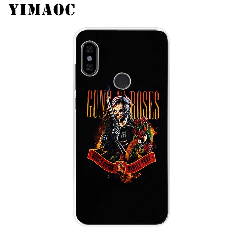 YIMAOC Guns n Roses Soft Silicone Case for Xiaomi Redmi 6 6A 5A 5 S2 Puls Note 8 7 4X 4 4A Pro Go |