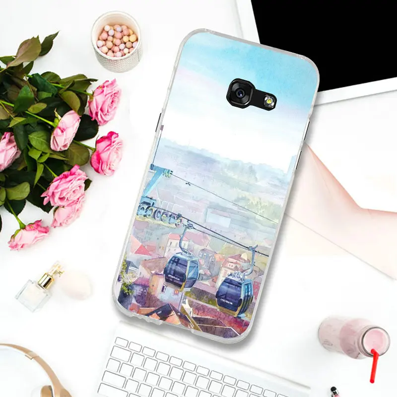 Мягкие ТПУ прозрачные чехлы для мобильных телефонов Samsung Galaxy A3 A5 A7 J3 J4 J5 J6 J7 J8 2015 2016