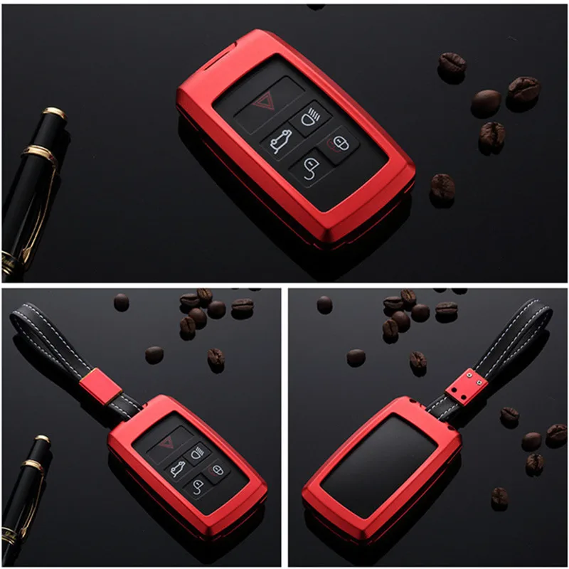 Чехол для ключей из алюминиевого сплава чехол с кольцом держателем 2018 Land Rover Range