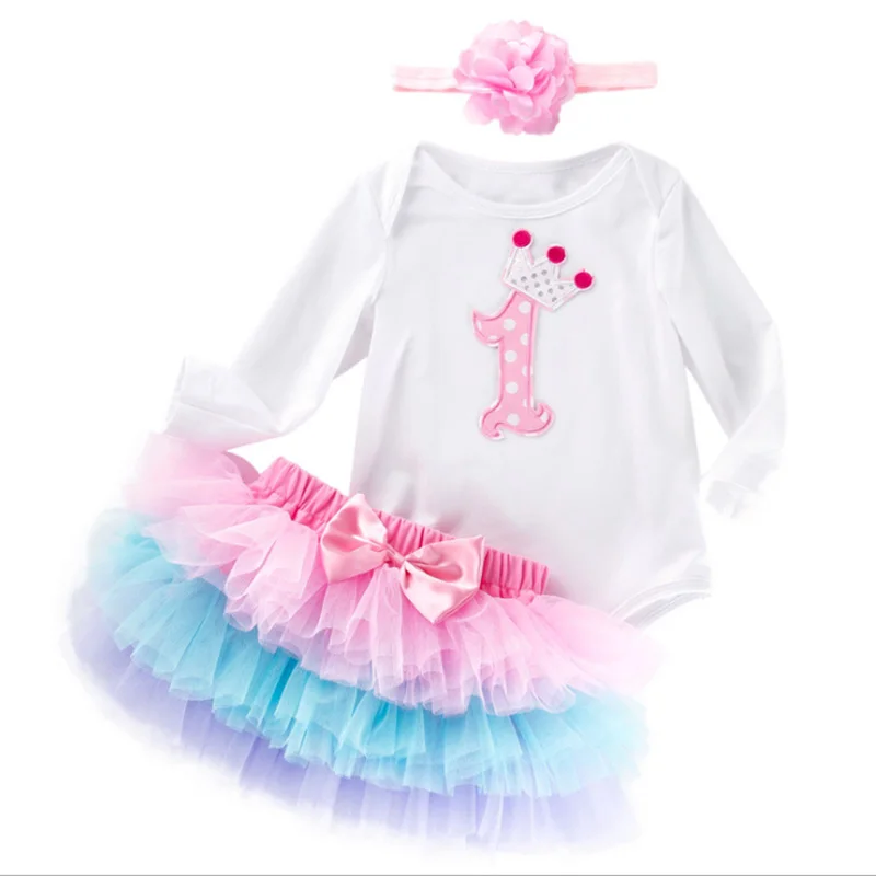 Комплект одежды для новорожденных девочек хлопковый комбинезон с длинным