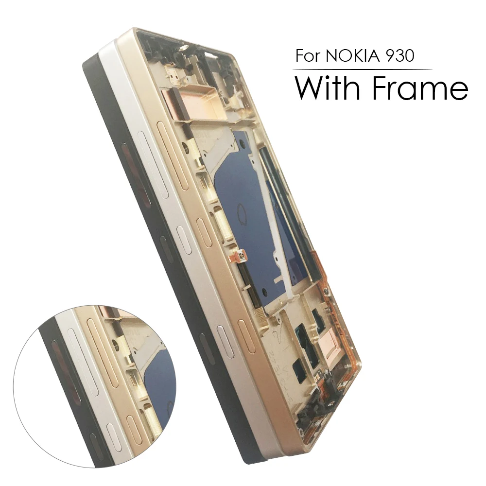 Оригинальный AMOLED 5 0 &quotдисплей для NOKIA Lumia 930 LCD сенсорный экран Рамка сборка