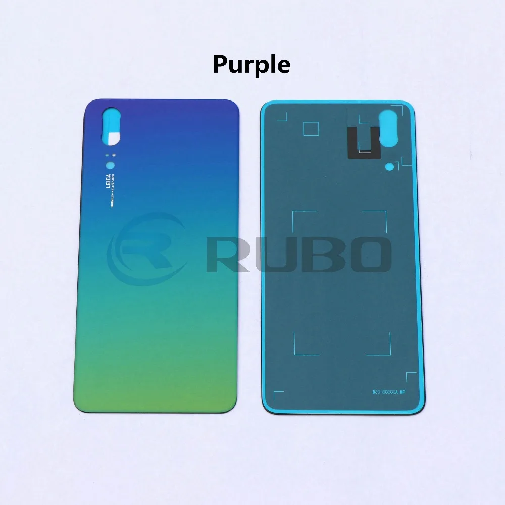 Задняя крышка для Huawei P20 задняя батарейного отсека корпус стеклянный чехол с