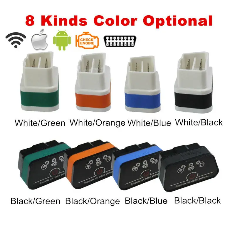 ELM327 WIFI Vgate iCar2 iCar 2 OBD OBD2 считыватель кодов интерфейс работает Android Torque/iOS