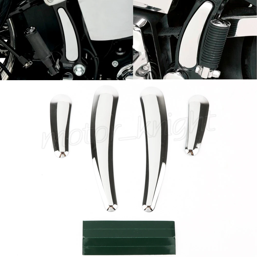 ABS хром 4 шт. комплект вставок для рамы SOFTAIL (не FXCW FXCWC FXSB FXSBSE и FXST AUS)|softail|softail frames |