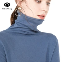 tailor sheep cashmere sweater womens casual long sleeved turtleneck wool pullover winter ladies bottoming knitted tops