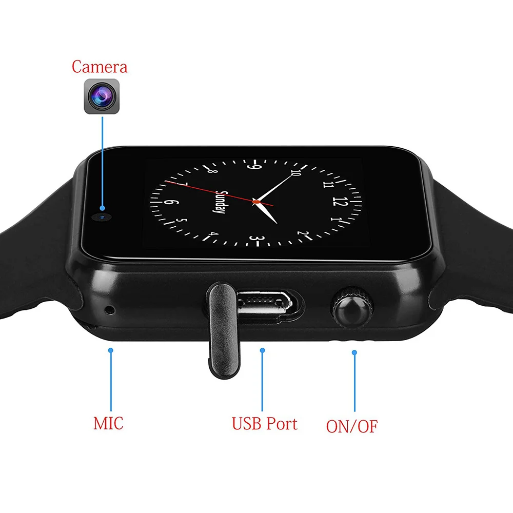 Умные часы для мужчин сенсорный экран поддержка SIM карты bluetooth камера совместима
