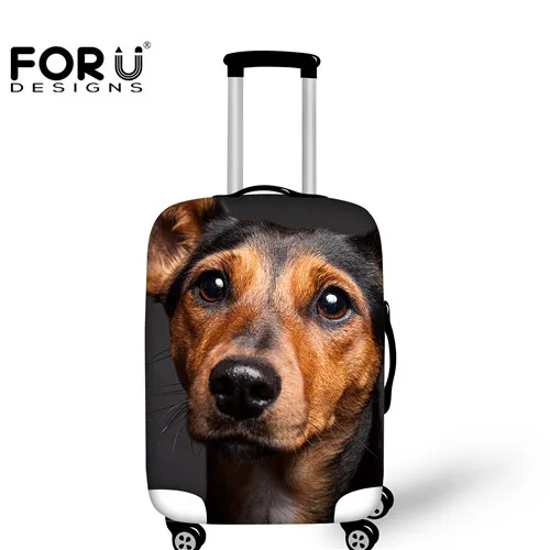 H2533 FORUDESIGNS/брендовый защитный чехол для багажа с 3D принтом таксы, собаки, дорожный костюм, чехол, эластичный дождевик для 18-30 дюймов, чехол на колесиках - Цвет: H2533