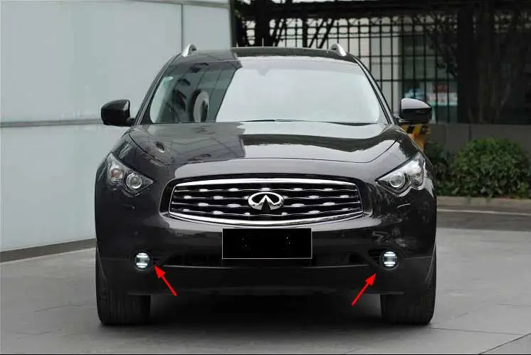 KOWELL автомобильный Стайлинг для Infiniti EX FX JX QX 25 35 37 светодиодный противотуманный светильник Авто ангельский глаз противотуманная фара светодиодный DRL 2 функциональная модель