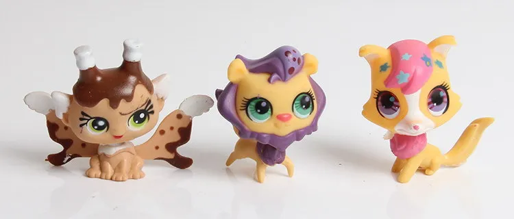 LP игрушки 10 шт. Прекрасный Pet Shop Животные Cat и Кролик Дети Фигурки ПВХ LPS 4 6 см