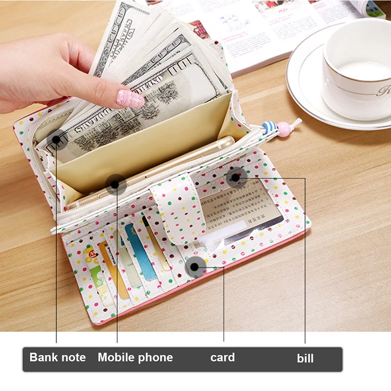 2019 New Long Wallet Women Fashion Coin Purse Card Holder Wallets Female Quality Clutch Money Bag PU Zipper Leather | Багаж и сумки
