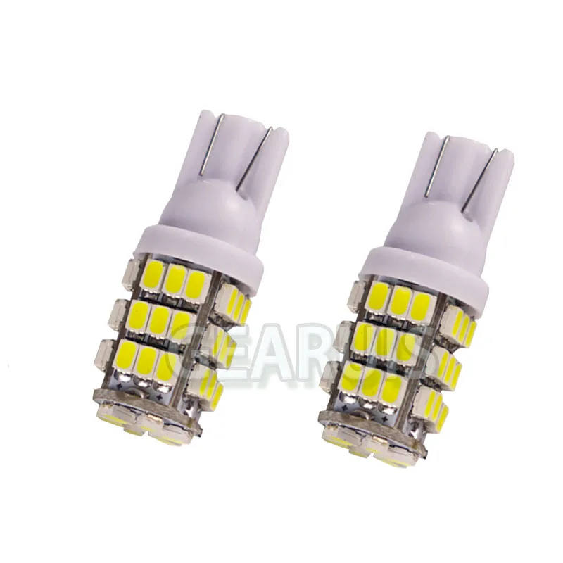 10 шт. супер яркий T10 42 Smd 3020 светодиодная подсветка дверей автомобиля лампы клиновидные боковые задняя парковка W5W 194 1206 42SMD белый Цвет 6500 K 12 V