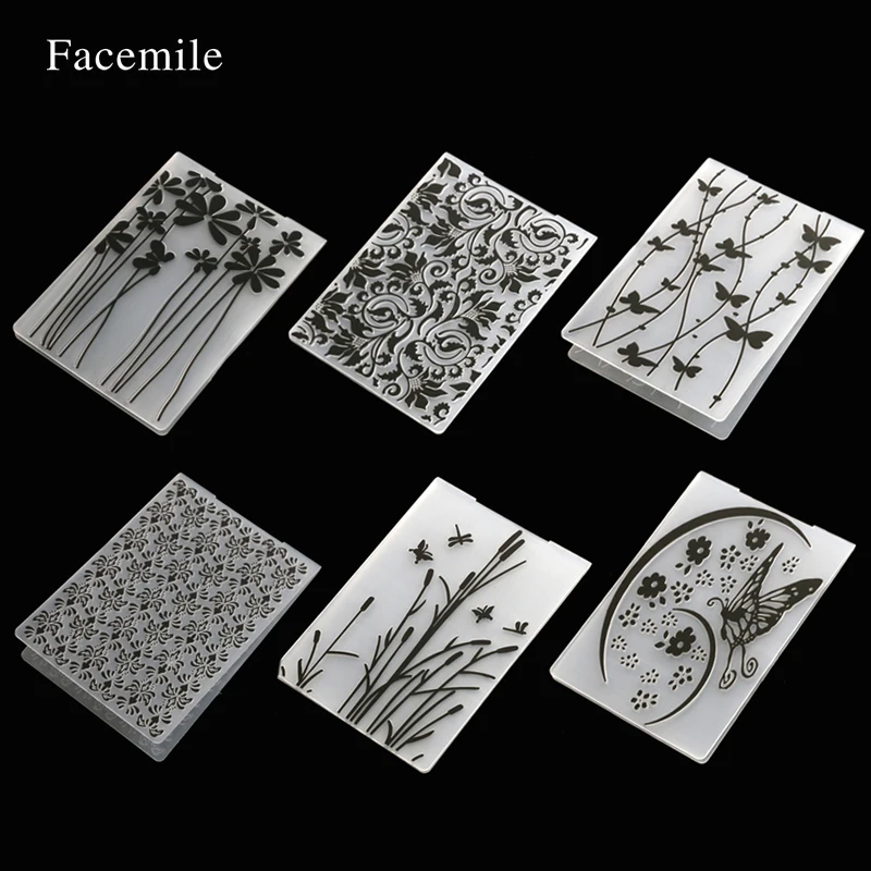 Facemile 1 шт. пластиковая папка для тиснения цветок животные сделай сам скрапбукинг
