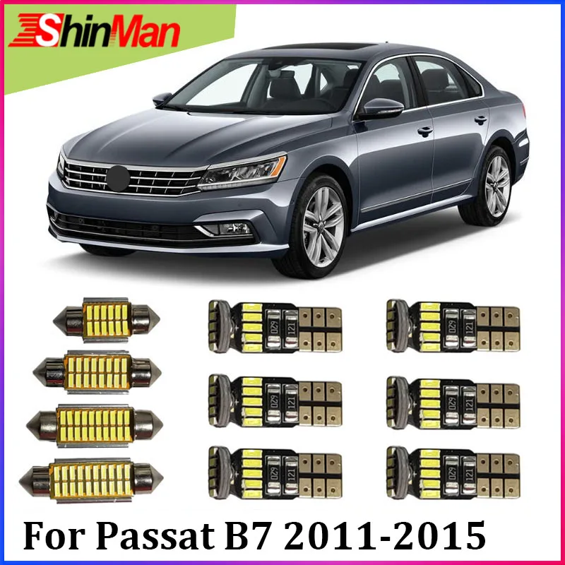 ShinMan 17x светодиодный светильник для автомобиля салона ing Volkswagen Passat B7 2011-2015 |