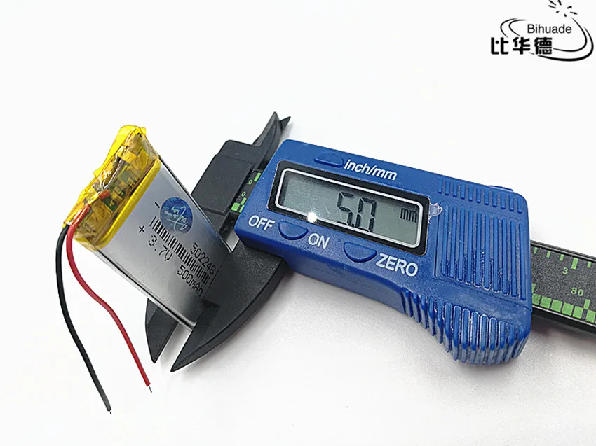 3.7V 500mAH 502248 Polymer lithium ion / Li-ion Rechargeable battery for DVR GPS mp3 mp4 | Электроника