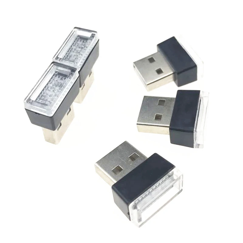 Автомобильный Универсальный USB светодиодный декоративный светильник
