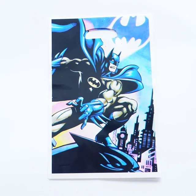 Batman 10 шт. цветные подарочные сумочки Русалочка, вечерние сумочки Русалочка, подарки для детей на день рождения, подарочная сумочка Русалочка, коробки для конфет - Цвет: Batman