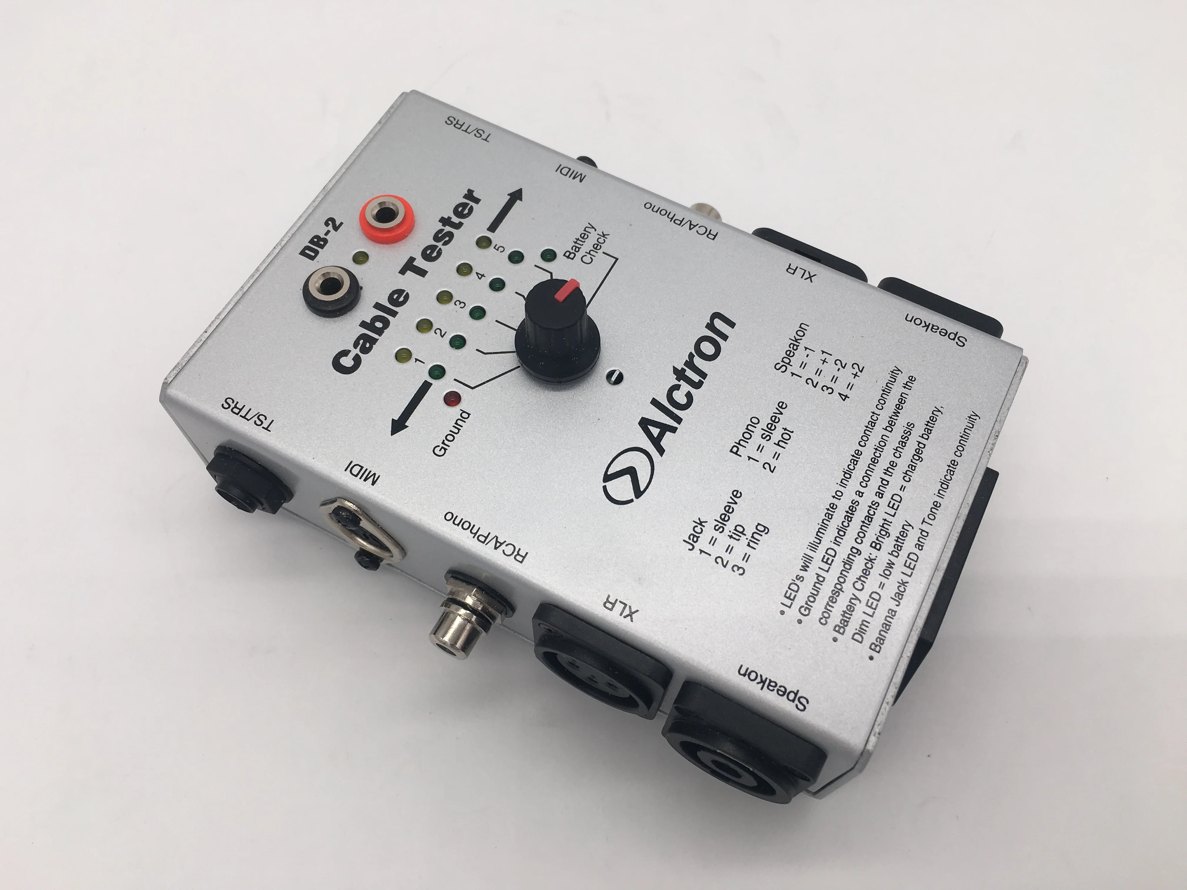 ALCTRON DB-2 Multi audio cable tester Audio measuring line test instrument sound engineering assistant |