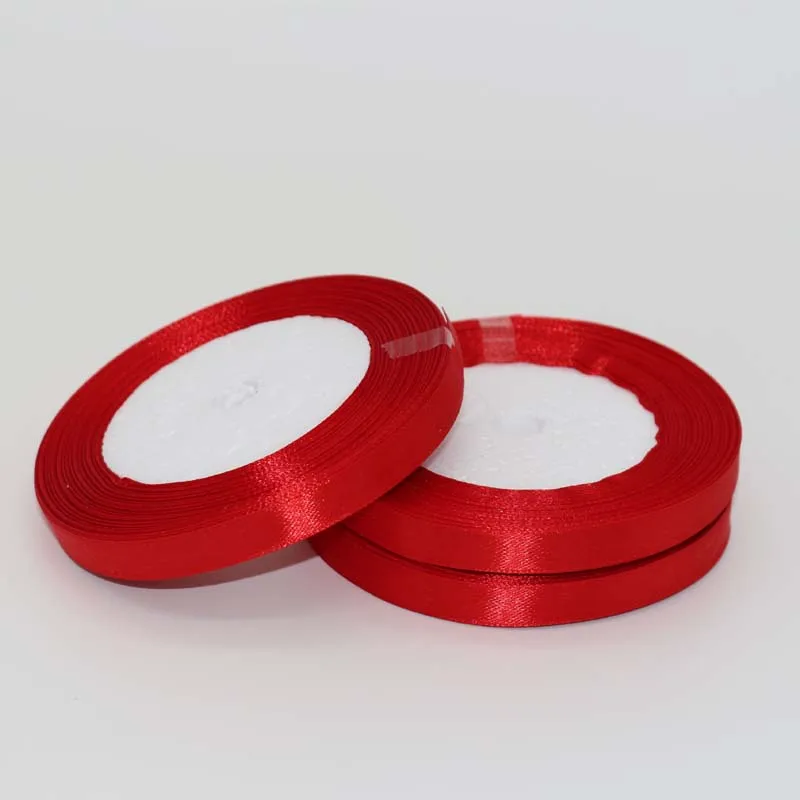 25 Yards 6 mm Width Satin Ribbon For Wedding Party Decoration Webbing Invitation Card Gift Wrapping Scrapbooking Rubans | Дом и сад