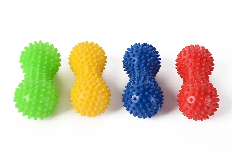 4 шт./компл. арахис Массаж мяч мышцы Фитнес массажер ролики Ежик тренировочные