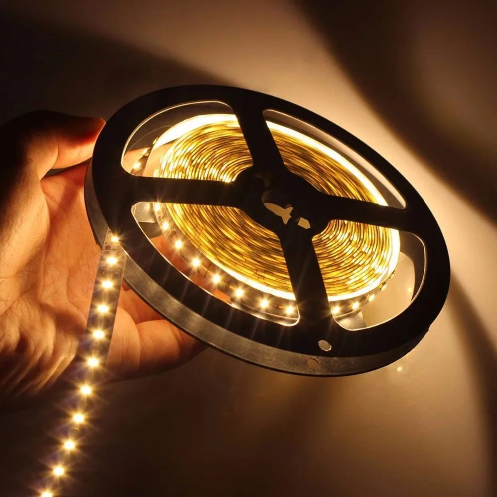 Светодиодный ленточный светильник 3014 smd 600led 5 м водонепроницаемый IP65 DC 12 В 3000K 6500K