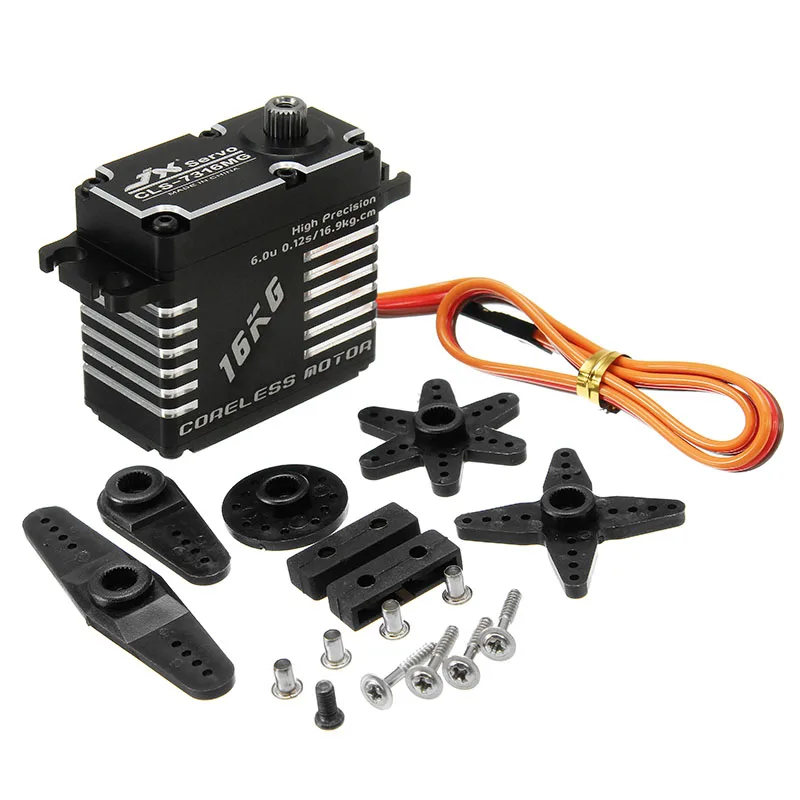 Hot Sale Waterproof JX CLS-7316MG 16KG High Precision Steel Gear Digital Coreless Servo For RC Helicopter Spare Parts Accs | Игрушки и