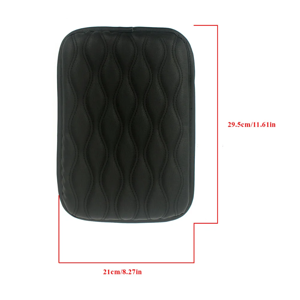 Leather Car Armrest Pad Covers Universal Center Console Auto Seat Armrests Box Pads Black Storage Protection Cushion | Автомобили и