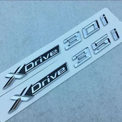 5X Новый ABS хромированный автомобиль XDrive логотип эмблема отделка наклейка X Drive 20i