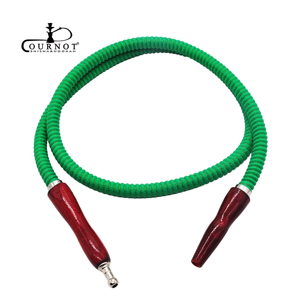 1.5M PU Leather Hookah Hose Wood Mouth Handle Pipe Pageant Shisha Water Chicha Narghile Accessories |
