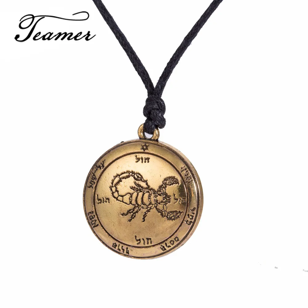 Teamer Key of Solomon Мужская подвеска этническое ювелирное ожерелье амулет скорпиона