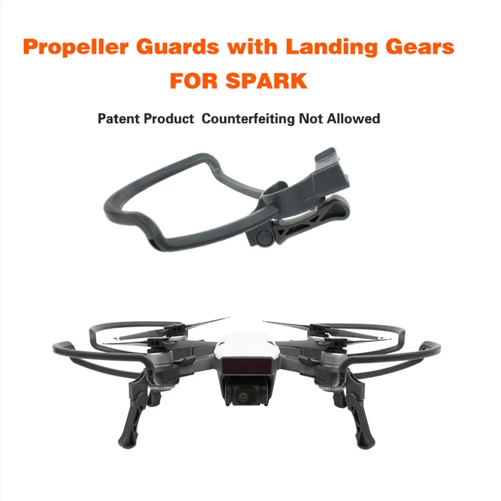 Новый защитный кожух пропеллера + Складные опорные шестерни Трипод для DJI SPARK