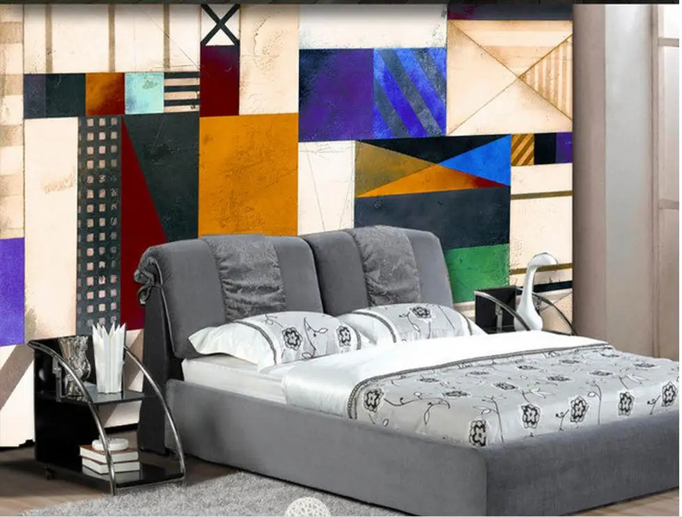 Настенные 3D-обои на заказ для ванной комнаты современное искусство простой