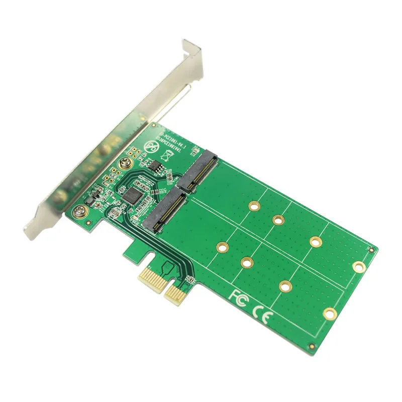 PCI express Dual M.2 SATA SSD карта PCIe к 2x NGFF B + M ключ слот адаптер с PCI-e низкопрофильный