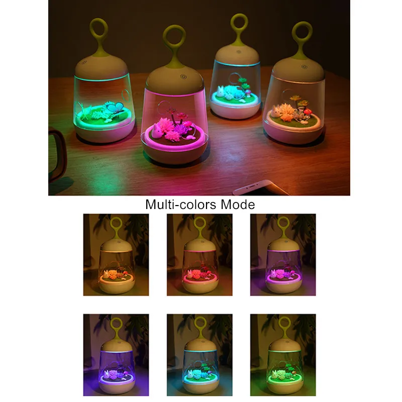 Zpaa завод DIY Детские прикроватные тумбочки настольная лампа LED Перезаряжаемые RGB