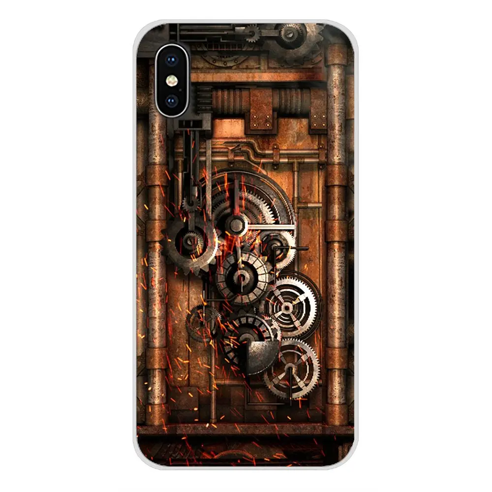 Для Xiaomi Mi4 Mi5 Mi5S Mi6 Mi A1 A2 5X 6X 8 9 Lite SE Pro Max Mix 2 3 2S механические шестерни стимпанк