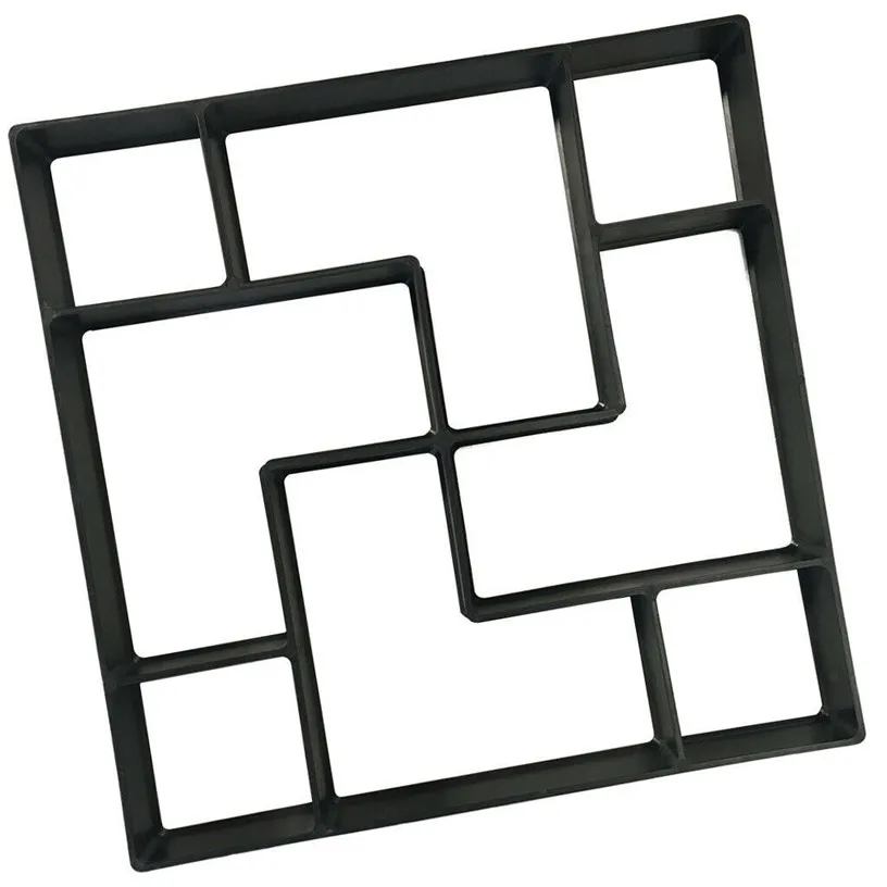 Форма для изготовления дорожек DIY, пластиковые формы для тротуарной плитки, кирпичные формы для сада, каменные дорожные бетонные формы для сада, траектория, делая 0711