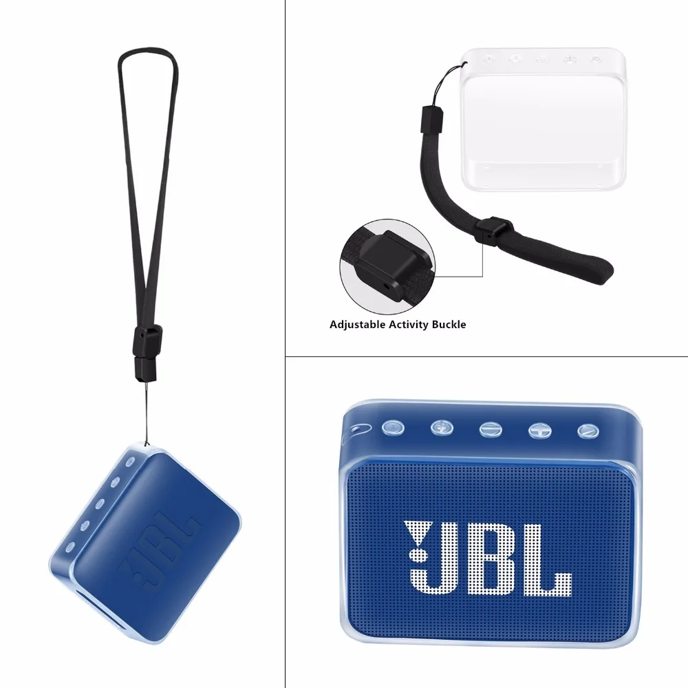 Прочный силиконовый чехол для JBL GO 2 GO2 портативный водонепроницаемый с Bluetooth
