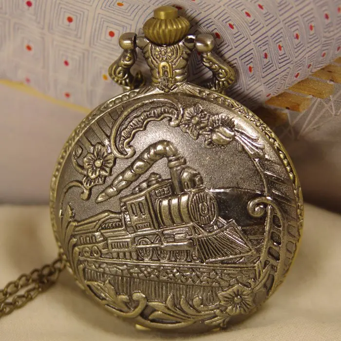 Прямая поставка Лидер продаж 1 шт./лот для мужчин и женщин антикварные кварцевые карманные часы ожерелье