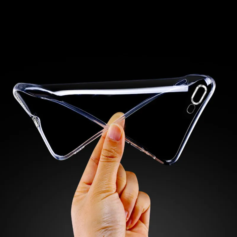 Ультратонкий Прозрачный гелевый мягкий чехол из ТПУ для iphone 7 plus 6 6s 5s 5c SE защитный